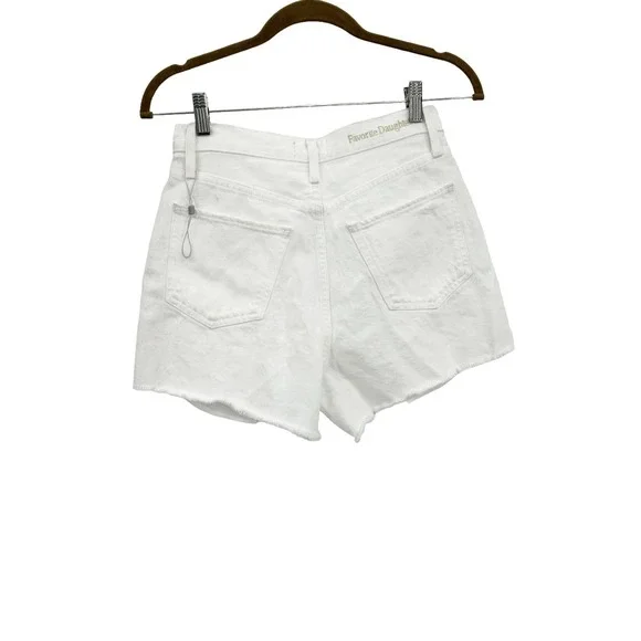 Favorite Daughter The Juni High Rise Short In Nocolor White Size 25 NWOT